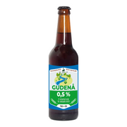 Gudenå 0,5% alkoholfri Pale Ale fra Randers Bryghus i glasflaske.