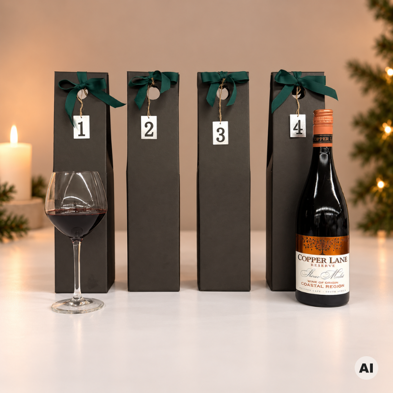 Adventskalender med rødvin fra Delikatessehuset