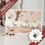 Julekalender fra Xocolatl & Maileg med chokolade og julepynt. Bestil online ved Delikatessehuset