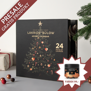 Lakrids by Bülow julekalender inkl. gratis bøtte Classic lakrids (værdi 99,-). Køb online hos Delikatessehuset