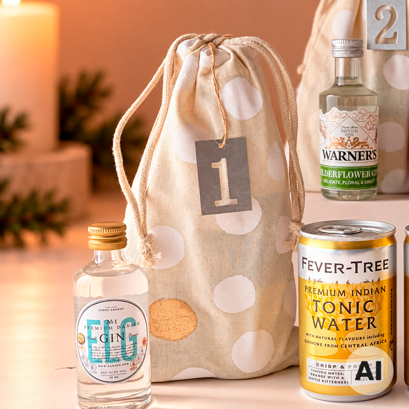 Gin og tonic adventskalender fra Delikatessehuset