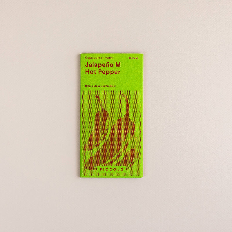 Frøpose med jalapeño chilifrø fra Piccolo Seeds – klassisk mexicansk sort med tykvæggede bælge