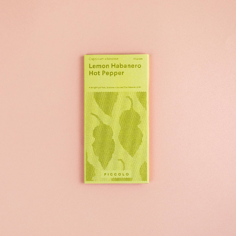 Frøpose med Citron Habanero chilifrø fra Piccolo Seeds – frugtagtig smag og høj styrke på Scoville-skalaen