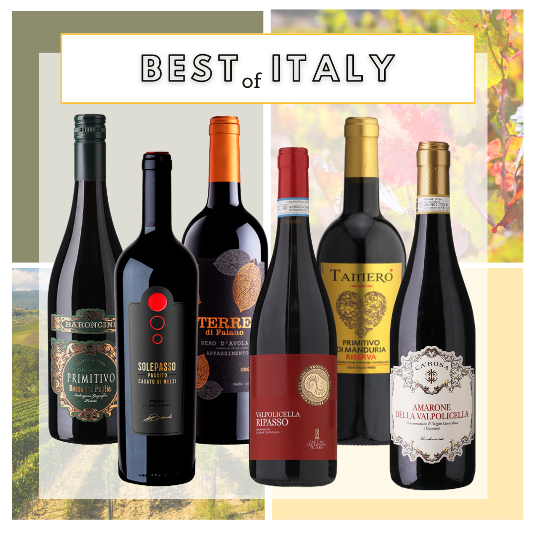 Vinsmagekasse rødvin fra Italien

