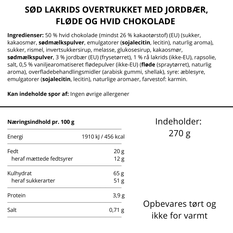 Lakrids by Bülow - Strawberry & Cream (Stor)