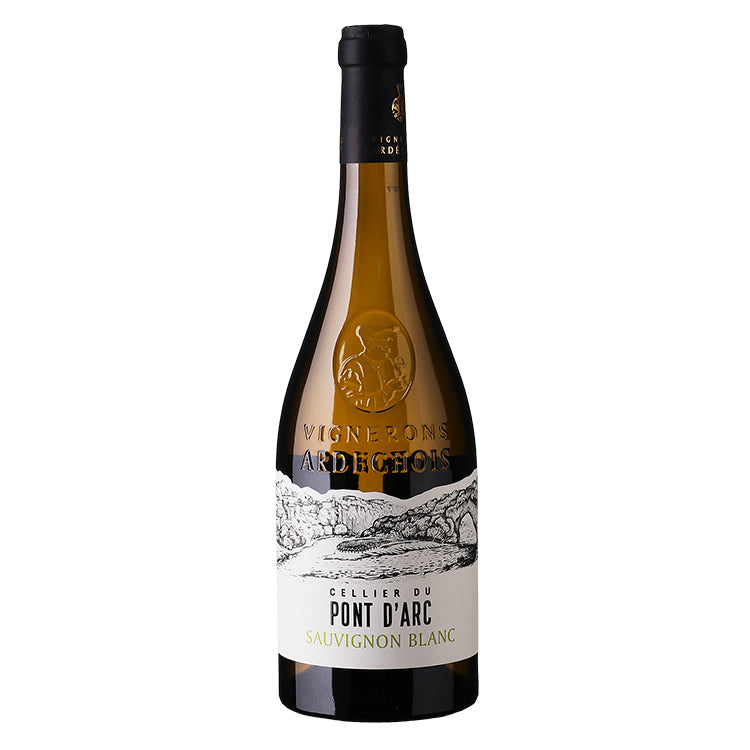 Cellier du Pont d'Arc Sauvignon Blanc hvidvin fra Vignerons Ardechois til vinsmagekasser.