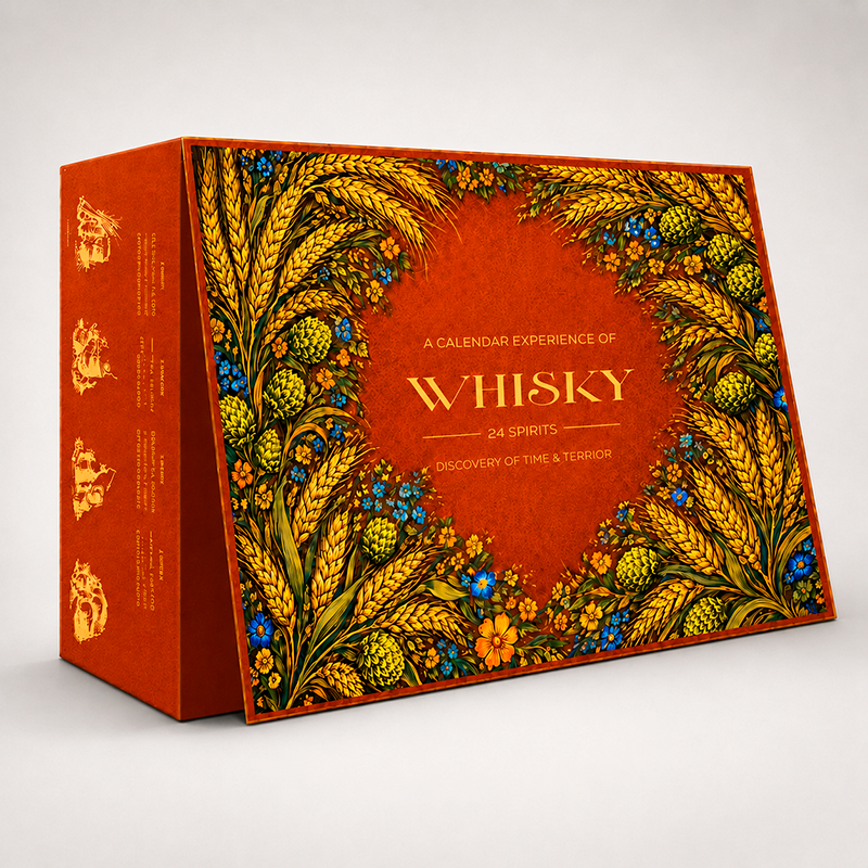 Whisky julekalender fra MacY med whisky fra hele verden, bestil hos Delikatessehuset