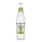 Fever-Tree Sparkling Mexican Lime mixer med naturlige ingredienser i en glasflaske.