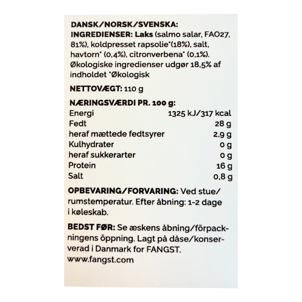 Færøsk laks i koldpresset rapsolie med Havtorn og Citronverbena, no. 2 - Fangst