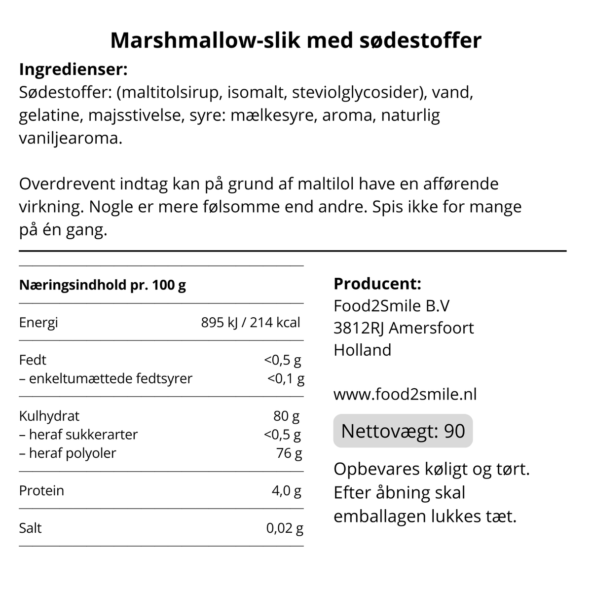 Mellow Marshmallows - Sukkerfri Skumfiduser