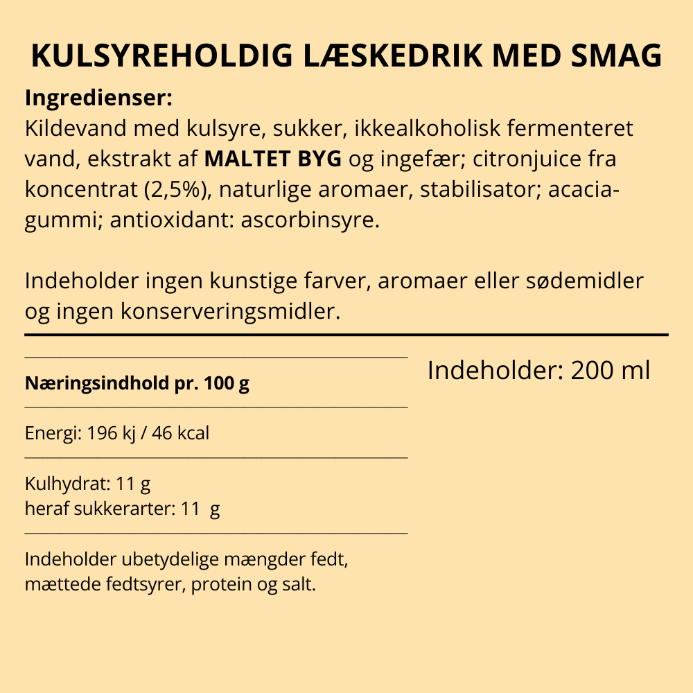 Franklin and Sons Ginger Beer flaske med naturlige ingredienser og kulsyreholdig læskedrik.