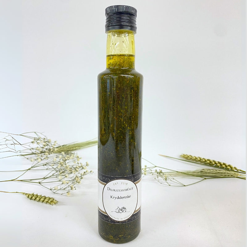 Krydderolie af koldpresset rapsolie og krydderier