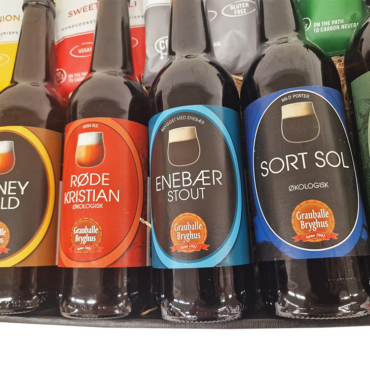Gavekurv med danske special øl. Grauballe Bryghus. Køb online Delikatessehuset