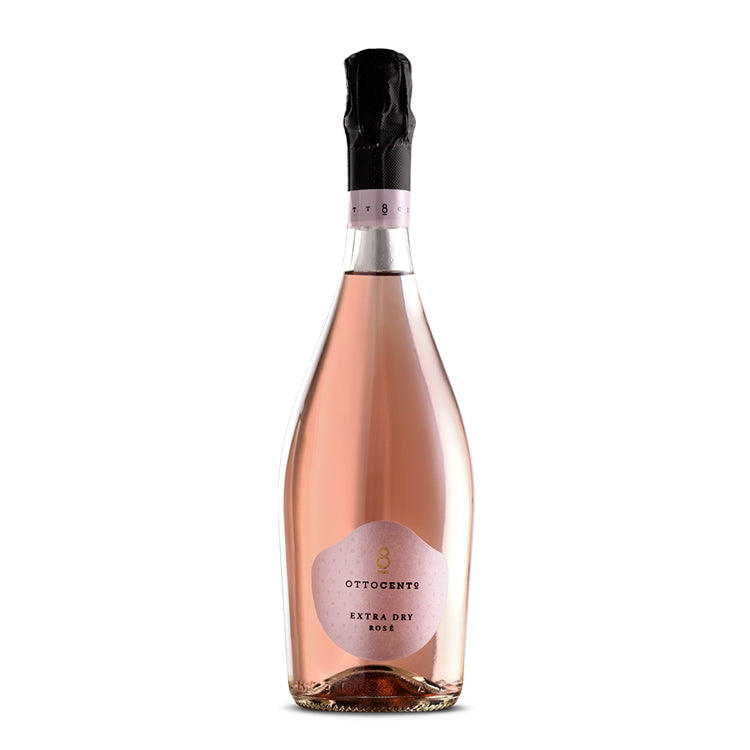 Ottocento Extra Dry Rosé mousserende vin i flaske fra Delikatessehuset.