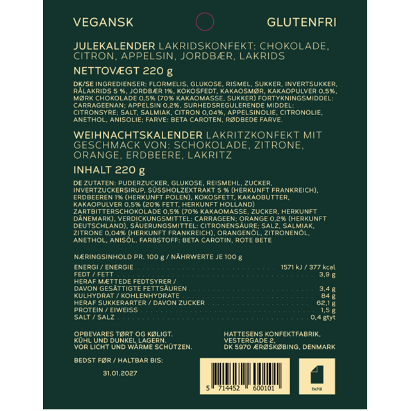 Hattesens Konfektfabrik - Julekalender