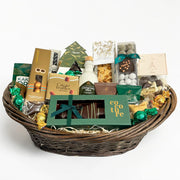 Stor eksklusiv julekurv med chokolade, lakrids og lækre sager