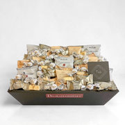 Delevenlig Tak gavekurv med Box The Original vingummi, NoCrap popcorn og Simply Chocolate Persian Perry