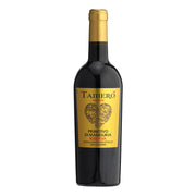 Tamero Primitivo di Manduria Riserva italiensk rødvin med guldlabel og hjerte fra Delikatessehuset.