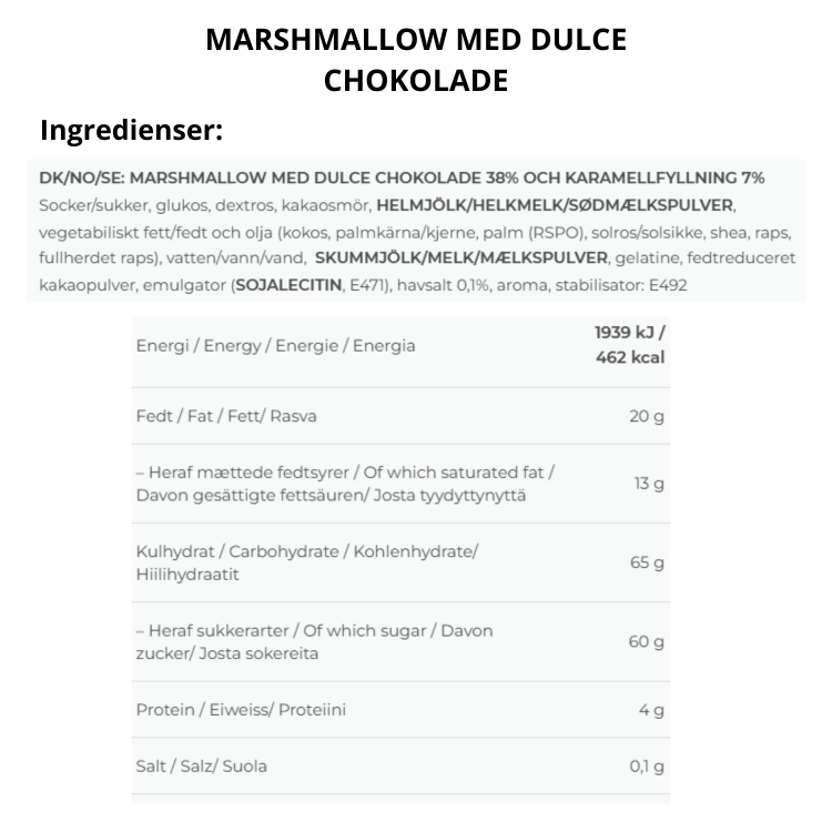 Caramel Filled Mallows Dulce Chocolate Box - The Mallows [DATO]