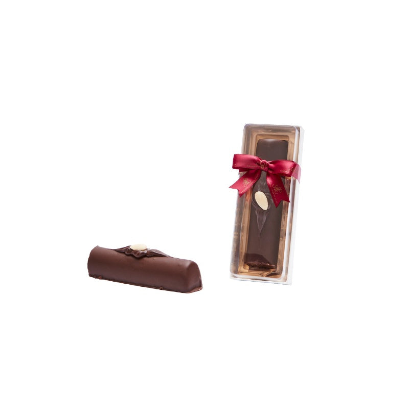 Marcipanstang med mørk chokolade bordeaux 130 g fra Aalborg Chokoladen