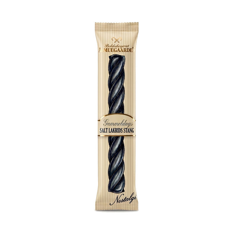 Almuegaarden Saltlakridsstang 49 g i Nostalgi-emballage