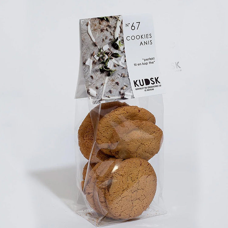 Kudsk No. 67 Cookies Anis i pose fra Delikatessehuset, perfekte til en kop te.