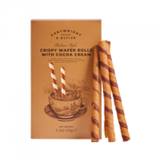 Cartwright and Butler sprøde wafer rolls med kakaocreme og elegant indpakning til gavekurve.