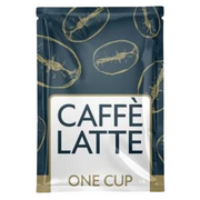 Enkeltportion af Caffè Latte One Cup instant kaffe til nem kaffebrygning.