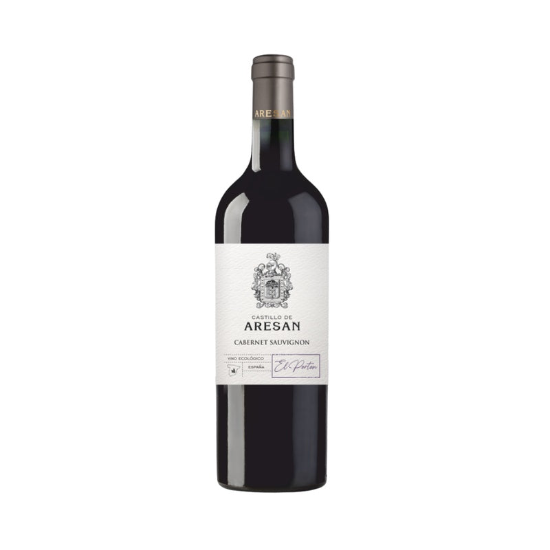 Økologisk Castillo de Aresan Cabernet Sauvignon rødvin i flaske