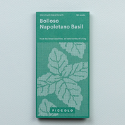 Frøpose med Bolloso Napoletano basilikumfrø fra Piccolo Seeds – klassisk italiensk sort med blærede blade