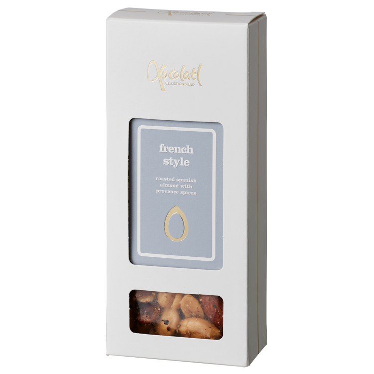 French style spanske mandler fra xocolatl. Online på delikitessehuset.com