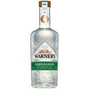 Warner's Lemon Balm Gin flaske fra Falls Farm med friske noter af citronmelisse.