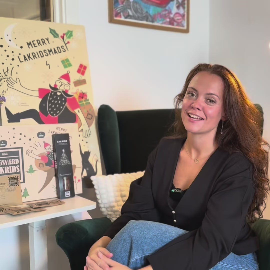 Indlæs video: Bagsværd Lakrids julekalender. Bestil hos Delikatessehuset.