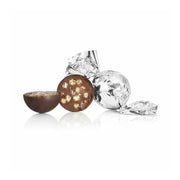 Sølvindpakket Cocoture chokoladekugle af mørk chokolade med sprød mcrisp fyld.