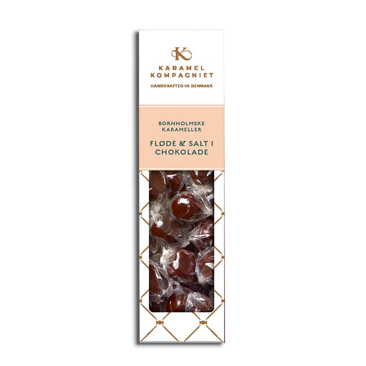 Karamelkompagniets karamelkugler med fløde og salt, overtrukket med chokolade