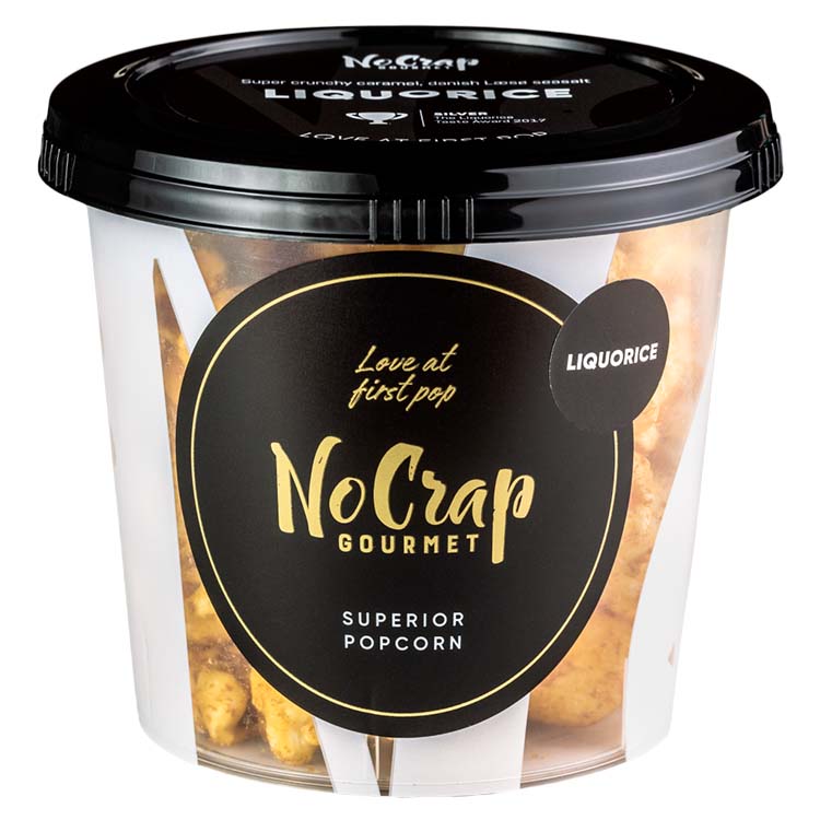 No Crap Popcorn med lakrids