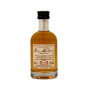 Dos Maderas Caribbean 5+5 ÅR miniature rom 5 cl flaske med gylden spiritus.